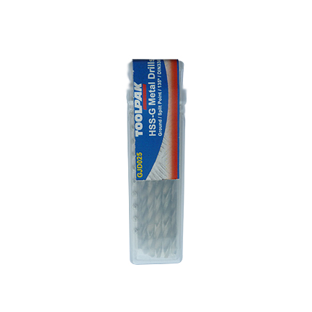 Jobber HSS Drill 2.5mm Ground Split Point Toolpak Pack of 10